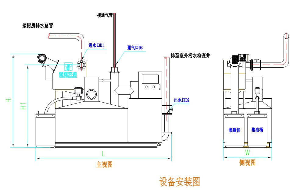 智能隔油提升设备安装说明